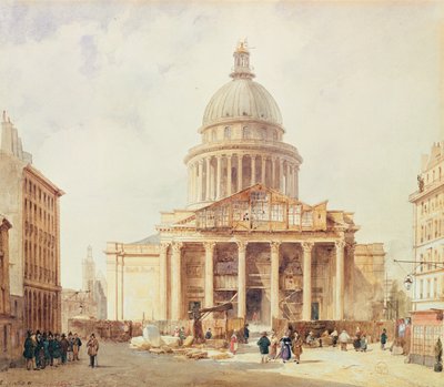 Het Pantheon in 1835 door Francois Etienne Villeret